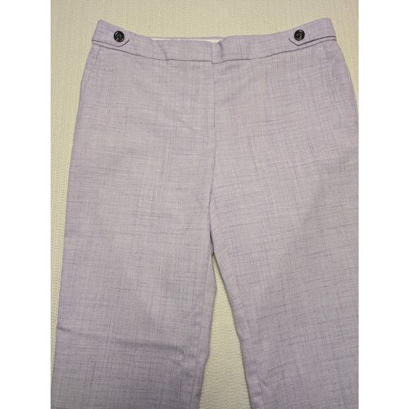 Ann Taylor Pants - Ann Taylor Women's Dress Pants Purple Plaid Stretch Size 6 Career Summer Event
